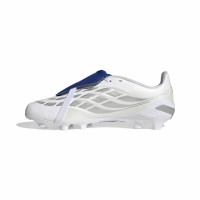 adidas Predator League FT Gras Voetbalschoenen (FG) Kids Wit Zilver Blauw Rood