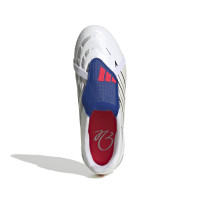 adidas Predator League FT Gras Football Boots (FG) Kids White Silver Blue Red