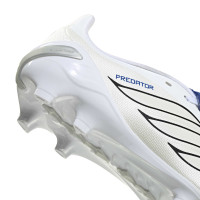adidas Predator League FT Gras Football Boots (FG) Kids White Silver Blue Red