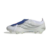 adidas Predator Elite FT Gras Voetbalschoenen (FG) Wit Zilver Blauw Rood