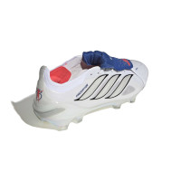 adidas Predator Elite FT Gras Voetbalschoenen (FG) Wit Zilver Blauw Rood