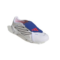 adidas Predator League FT Gras Voetbalschoenen (FG) Wit Zilver Blauw Rood