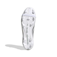 adidas Predator League FT Gras Voetbalschoenen (FG) Wit Zilver Blauw Rood