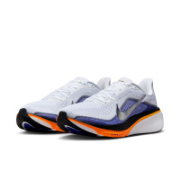 Nike Air Zoom Pegasus 42 Hardloopschoenen Wit Zilver Oranje Donkerpaars