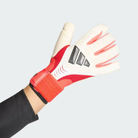 adidas Predator Pro Strap Goalkeeper Gloves White Red Black