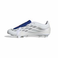 adidas Predator Club FT Gras / Kunstgras Voetbalschoenen (MG) Wit Zilver Blauw Rood