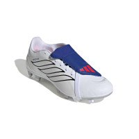 adidas Predator Club FT Gras / Kunstgras Voetbalschoenen (MG) Wit Zilver Blauw Rood