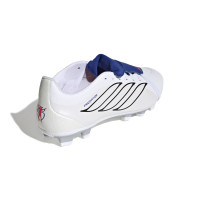 adidas Predator Club FT Gras / Kunstgras Voetbalschoenen (MG) Wit Zilver Blauw Rood