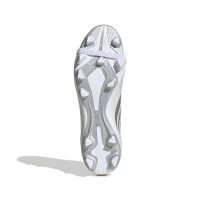 adidas Predator Club FT Gras / Kunstgras Voetbalschoenen (MG) Wit Zilver Blauw Rood