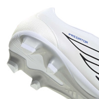 adidas Predator Club FT Gras / Kunstgras Voetbalschoenen (MG) Wit Zilver Blauw Rood