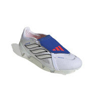adidas Predator Pro FT Gras Voetbalschoenen (FG) Wit Zilver Blauw Rood