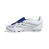 adidas Predator Club FT Gras / Kunstgras Voetbalschoenen (MG) Kids Wit Zilver Blauw Rood