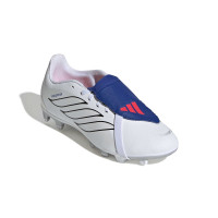 adidas Predator Club FT Gras / Kunstgras Voetbalschoenen (MG) Kids Wit Zilver Blauw Rood