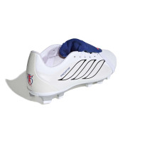 adidas Predator Club FT Gras / Kunstgras Voetbalschoenen (MG) Kids Wit Zilver Blauw Rood