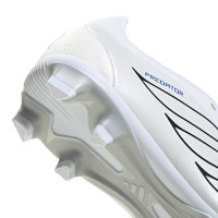 adidas Predator Club FT Grass/Artificial Grass Football Boots (MG) Kids White Silver Blue Red