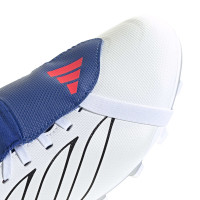 adidas Predator Club FT Gras / Kunstgras Voetbalschoenen (MG) Kids Wit Zilver Blauw Rood
