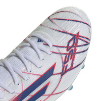 adidas F50 Sparkfusion Elite Gras / Kunstgras Voetbalschoenen (MG) Dames Wit Blauw Rood