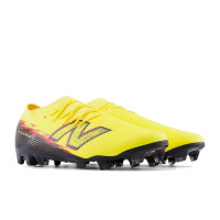 New Balance Furon V8 Team Gras Voetbalschoenen (FG) Geel Zwart Rood