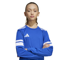 adidas Squadra 25 Long Sleeve Football Shirt Kids Blue White