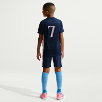 Nike Vinicius Jr Academy Trainingsbroekje Kids Donkerblauw Lichtroze Zilver