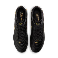 Nike Tiempo Ligera Pro Gras Football Boots (FG) Black White Gold