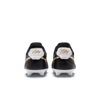 Nike Tiempo Ligera Pro Gras Football Boots (FG) Black White Gold