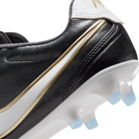 Nike Tiempo Ligera Pro Gras Football Boots (FG) Black White Gold