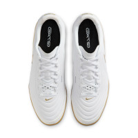 Nike Tiempo Reactgato Indoor Football Boots (IN) White Gold