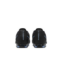 Nike Tiempo Maestro Club Gras / Kunstgras Voetbalschoenen (MG) Kids Zwart Lichtblauw