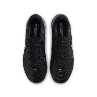 Nike Tiempo Maestro Academy Gras / Kunstgras Voetbalschoenen (MG) Kids Zwart Lichtblauw