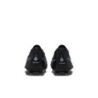 Nike Tiempo Maestro Academy Gras / Kunstgras Voetbalschoenen (MG) Kids Zwart Lichtblauw