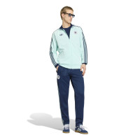 adidas Duitsland Originals Trainingsbroek Donkerblauw Lichtblauw Wit