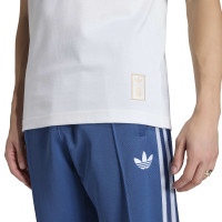adidas Italië Originals T-Shirt Wit Blauw
