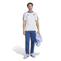 adidas Italië Originals T-Shirt Wit Blauw