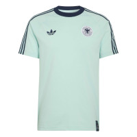 adidas Duitsland Originals T-Shirt Lichtblauw Donkerblauw Wit