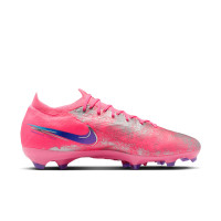 Nike Zoom Mercurial Vapor 16 Vinicius Júnior Pro Gras Voetbalschoenen (FG) Felroze Paars Zilver