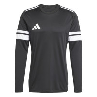 adidas Squadra 25 Long Sleeve Football Shirt Black White