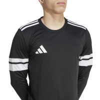 adidas Squadra 25 Long Sleeve Football Shirt Black White