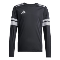 adidas Squadra 25 Voetbalshirt Lange Mouwen Kids Zwart Wit