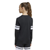adidas Squadra 25 Voetbalshirt Lange Mouwen Kids Zwart Wit