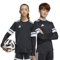 adidas Squadra 25 Voetbalshirt Lange Mouwen Kids Zwart Wit