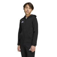 adidas Entrada 26 Joggingpak Full-Zip Vest Kids Zwart Wit