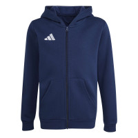 adidas Entrada 26 Joggingpak Full-Zip Vest Kids Donkerblauw Wit