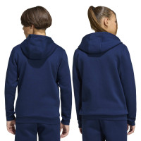 adidas Entrada 26 Joggingpak Full-Zip Vest Kids Donkerblauw Wit