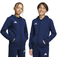 adidas Entrada 26 Joggingpak Full-Zip Vest Kids Donkerblauw Wit
