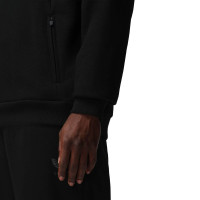 Castore Adapt Fleece Joggingpak Hooded Zwart Donkergrijs