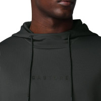 Castore Flex Lifestyle Joggingpak Hooded Donkergrijs Zwart