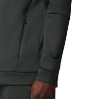 Castore Flex Lifestyle Joggingpak Hooded Donkergrijs Zwart