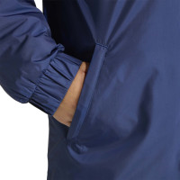 adidas Entrada 26 Stadium Jas Kids Donkerblauw Wit