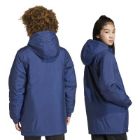 adidas Entrada 26 Stadium Kids Jacket Dark Blue White
